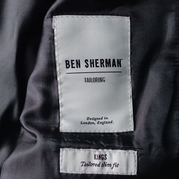 Ben Sherman Notch Lapel Two Button Wool Blazer - Picture 6 of 8